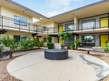 Courtyard walkway at The Forté Apartments, Phoenix AZ