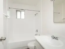 Remodeled bathroom with new tile at Oasis 33, Phoenix AZ